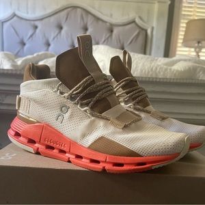 On running ~WOMENS CLOUD NOVA PEARL/FLAME~ SIZE 7